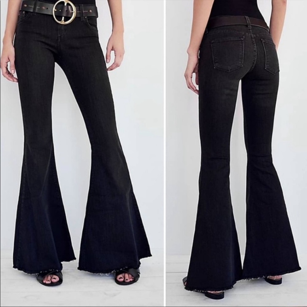 Free People Denim Super Flare